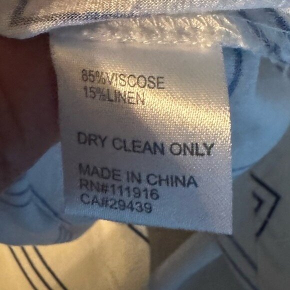 Yumi Kim Linen Culottes Cropped Pants S Resort Bohemian‎ Beachy Pleated Chevron - Picture 7 of 8